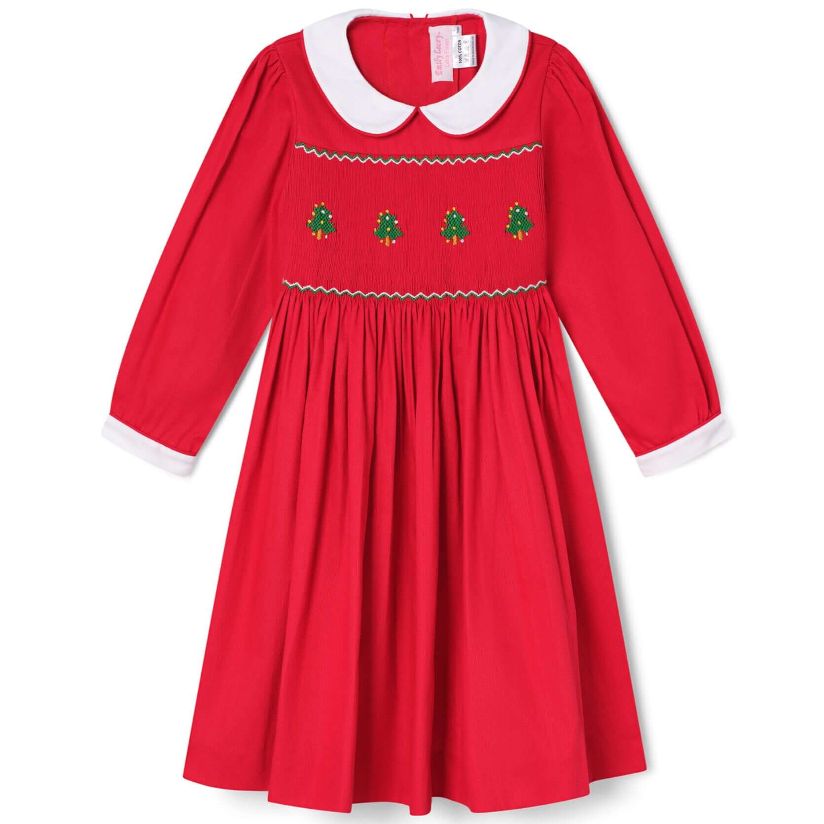 Smocked clearance christmas dresses