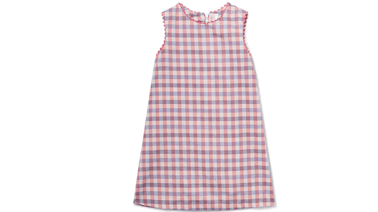 Brooke Shift Dress by Emily Lacey - Plaid Ric Rac design blending classic charm and modern sophistication, perfect for your little girl's wardrobe.