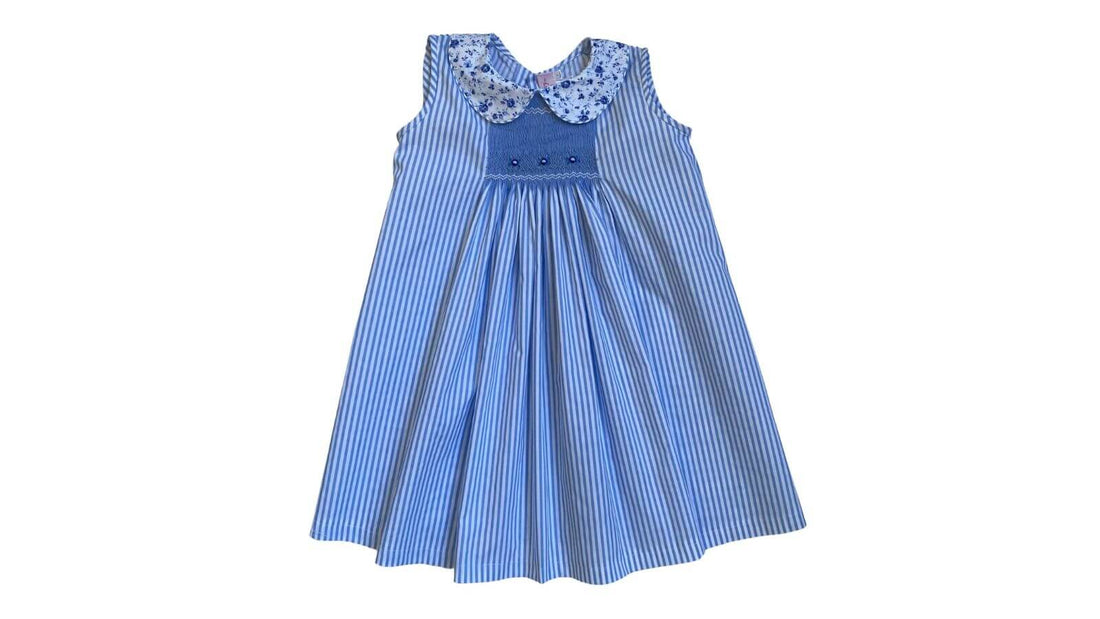 The Allure of a Blue Smocked Dress