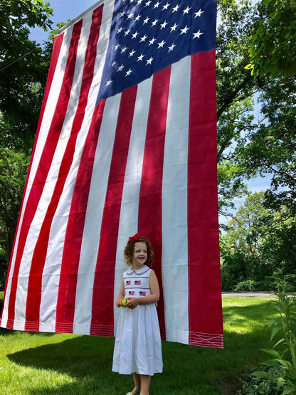 Smocked American Flag Dress