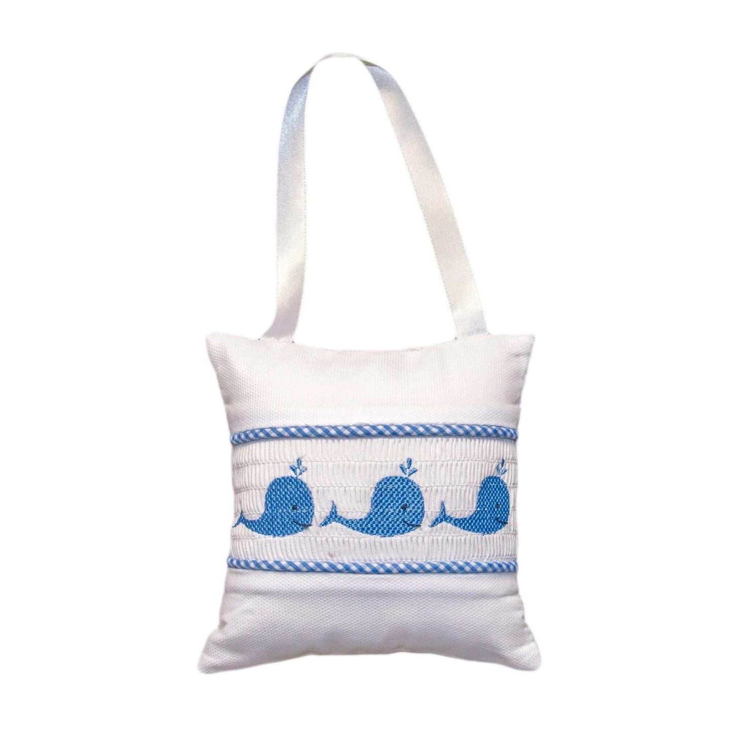 Smocked Whale Lullaby Pillow