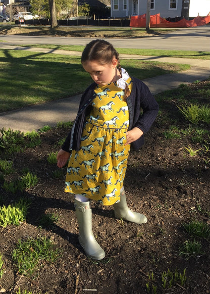 Navy Cotton Cable Knit Cardigan