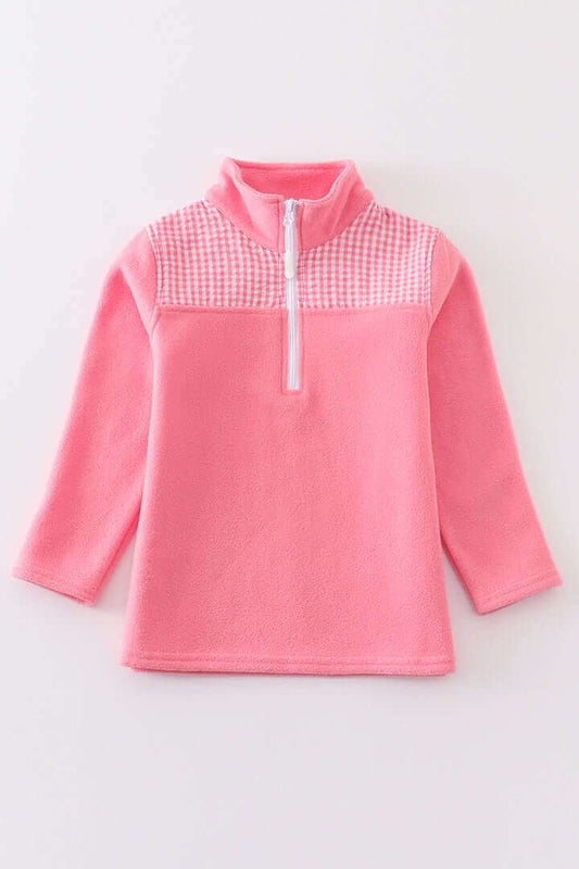 Pink Preppy Fleece Jacket