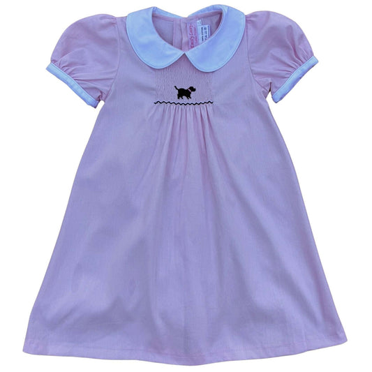 Smocked Pink Dog Dress