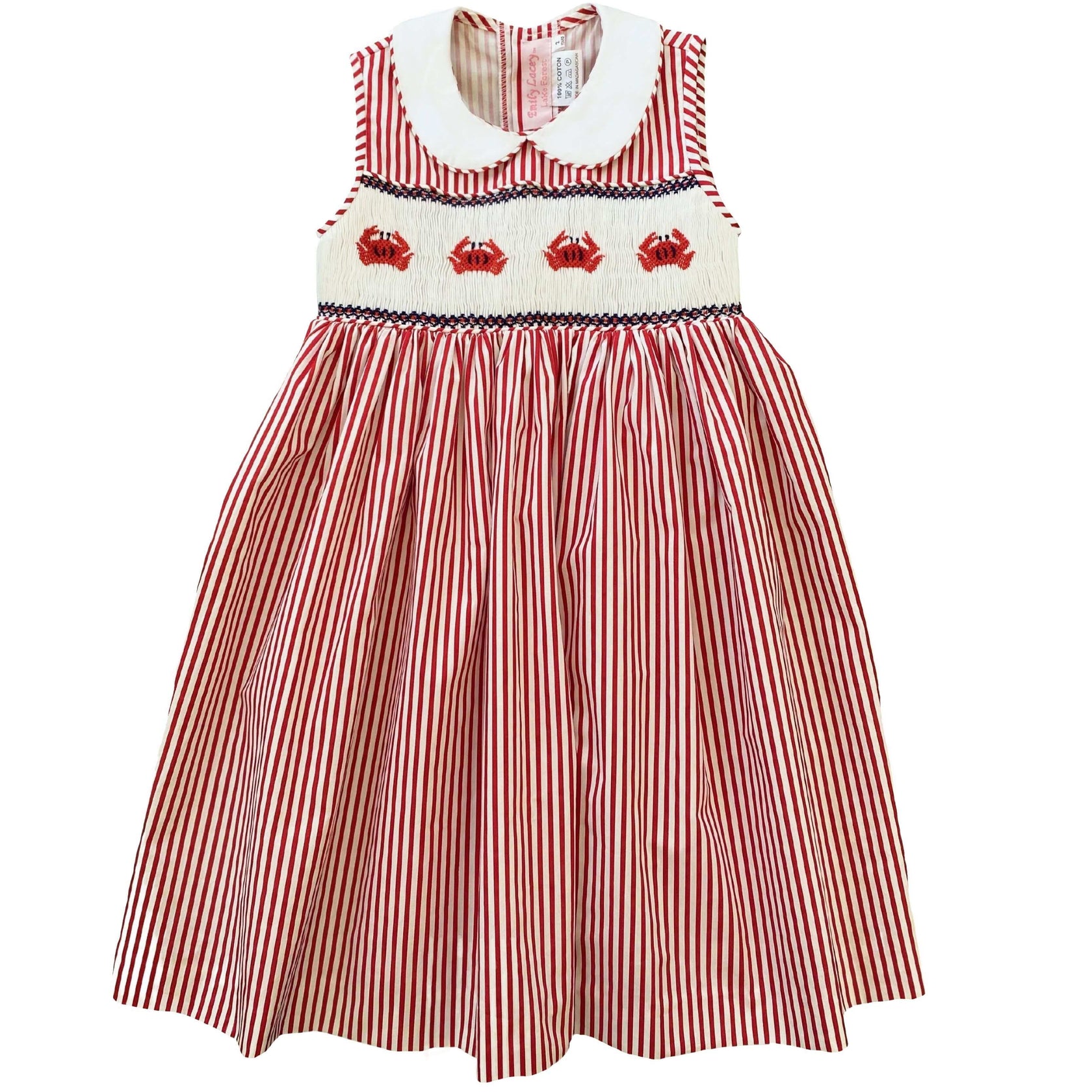 Cute Smocked Crab Dress for Kids - Shop Now!