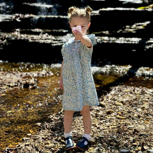 Smocked Flower Basket Dress