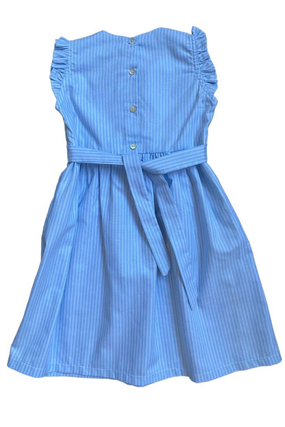 SAMPLE Smocked Blue Cupcake Dress