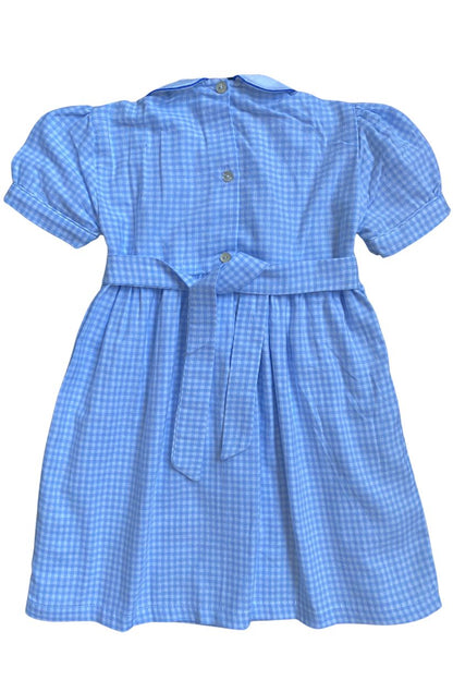 SAMPLE Smocked Flannel Gingham Dress (2-8)