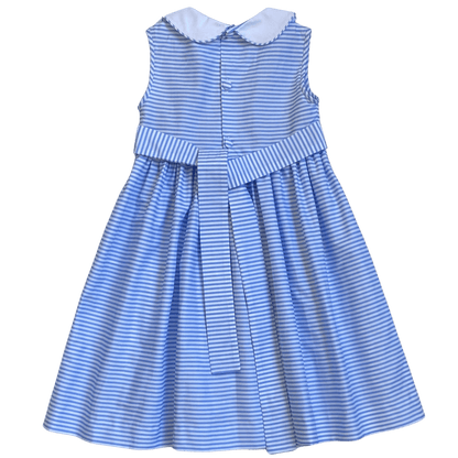 Smocked Blue Sailboat Dress
