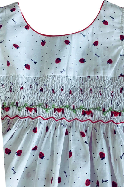 SAMPLE Smocked Strawberry Dress (6)