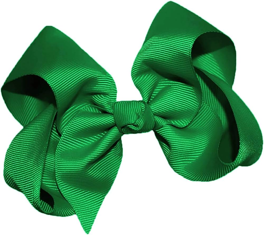 Emerald Green Grosgrain Hair Bow